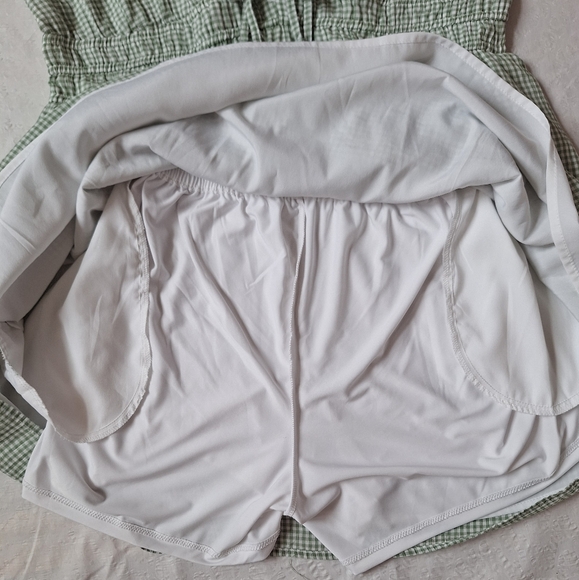 HOLLISTER Green Flutter Sleeve Double Tie Skort Dress - Picture 6 of 11